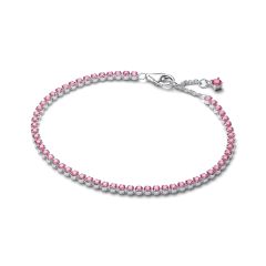 Pandora Tennisarmband Rosa Zirkonia Sterling-Silber 593927C02