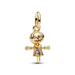Pandora Charm-Anh&auml;nger K&uuml;rbis Vogelscheuche 14K Vergoldet 764770C01