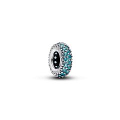 Pandora Charm Zwischenelement Steine Eisblau Sterling-Silber 791359C01