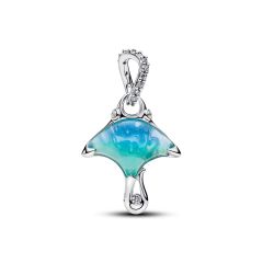 Pandora Charm-Anh&auml;nger Damen Mantarochen Murano-Glas Silber 794685C01