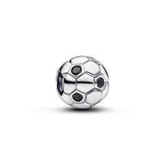 Pandora Charm Fu&szlig;ball Schwarze Kristalle Sterling-Silber 794710C01