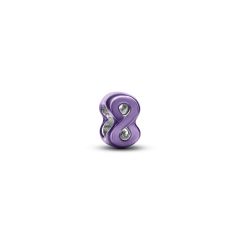 Pandora Mini-Charm Unendlichkeit Violett Sterling-Silber 794909C01