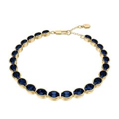 Fossil Tennisarmband Damen Ellis Pav&eacute; Glitz Metall Gold-Ton JA7345710