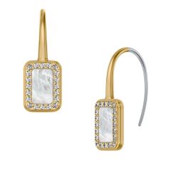 Fossil Ohrringe Raquel Glitz Perlmutt Edelstahl Gold-Ton JF04999710