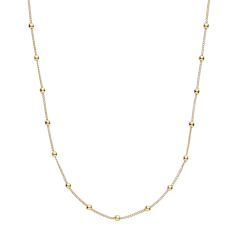 Xenox Halskette Damen Basic Silber 18 Karat Vergoldet 45 cm KFA013G
