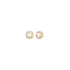 Michael Kors Ohrstecker Damen Kors Love Herz Silber Vergoldet MKC1848710