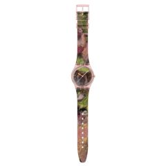 Swatch Armband-Uhr Degas S Dancers Analog Quarz Silikon-Band SO28Z131