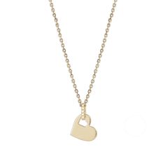 Xenox Halskette mit Anh&auml;nger Damen Herz Silber Vergoldet XS3486GK