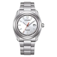 Citizen Herren-Uhr Eco-Drive Analog Quarz Titan-Armband AW1900-50A