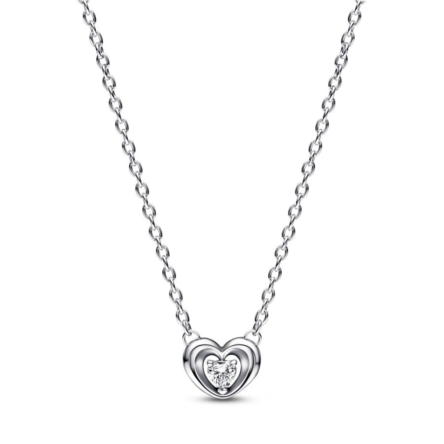 Pandora 392494C01 Collier-Halskette Strahlendes Herz & Schwebender 
