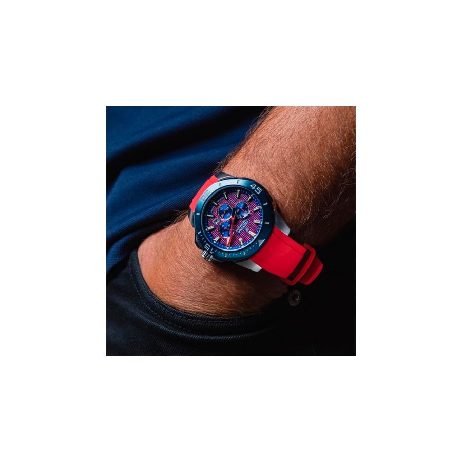 Festina F20642/2 Herren-Uhr Chrono Bike Chronograph Rot Quarz  Silikon-Armband | Karat24