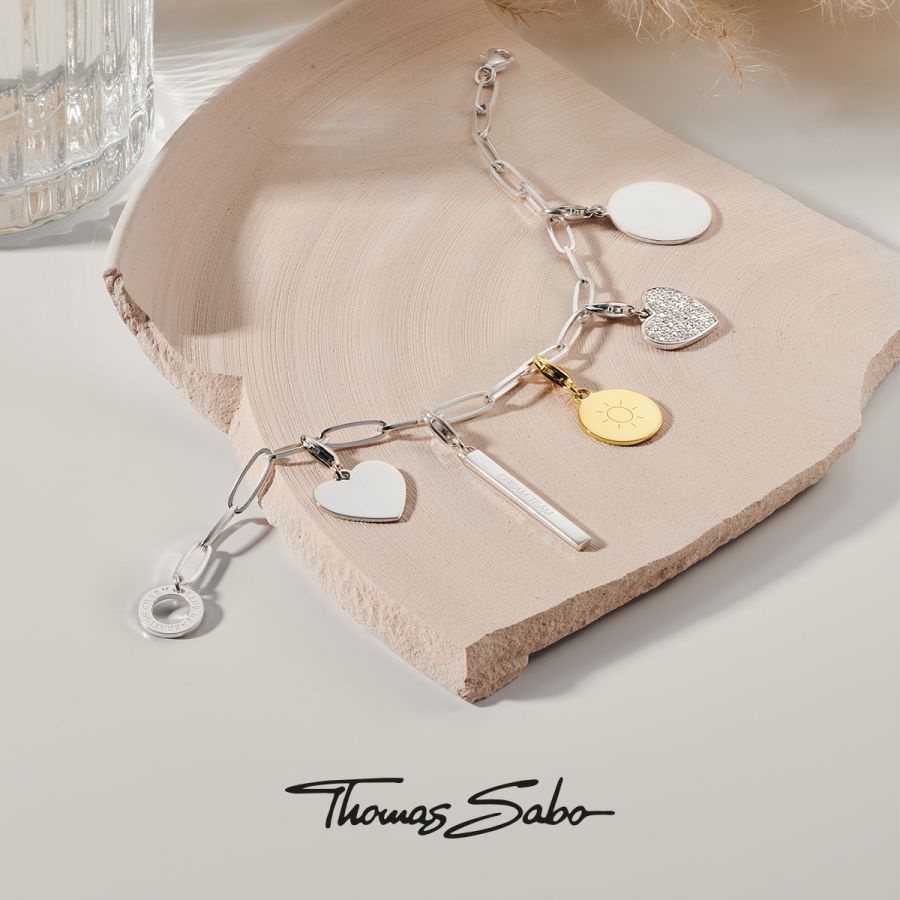 Thomas Sabo KE2132-001-21 Halskette Anhänger Gravur Herz Sterling-Silber 50  cm | Karat24
