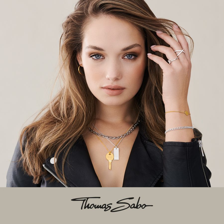 Thomas Sabo KE2127-416-14 Halskette mit Anhänger Damen Herz Silber Roségold  | Karat24