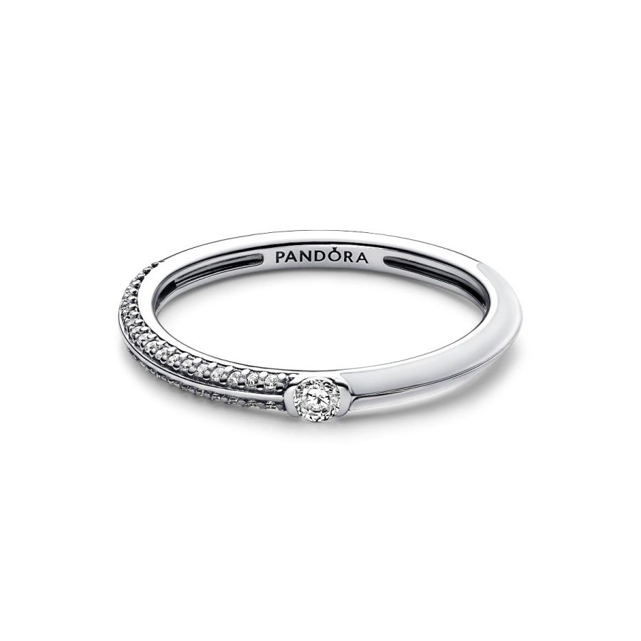 Pandora Me 192528C02 Doppelring Damen Pavé & Weiß Zirkonia 