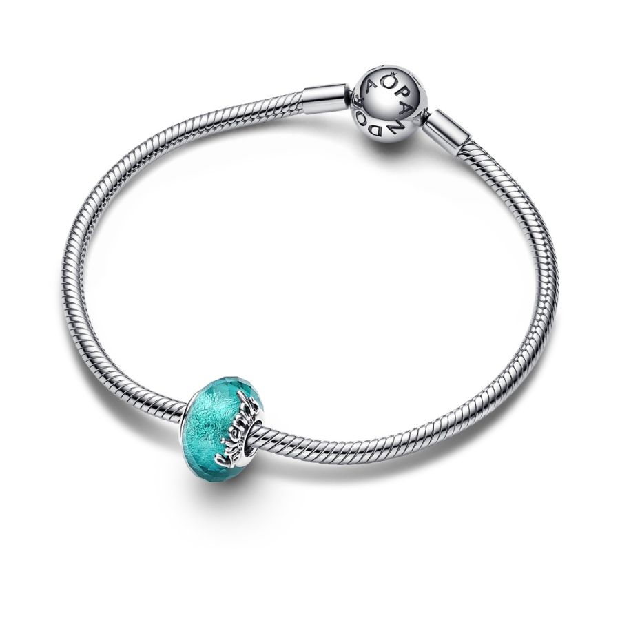Pandora 792762C01 Charm Damen Facettiertes Murano-Glas Grün  