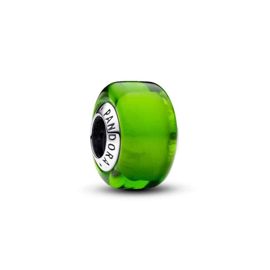 Pandora 793106C00 Mini-Charm Damen Grünes Murano-Glas Sterling  