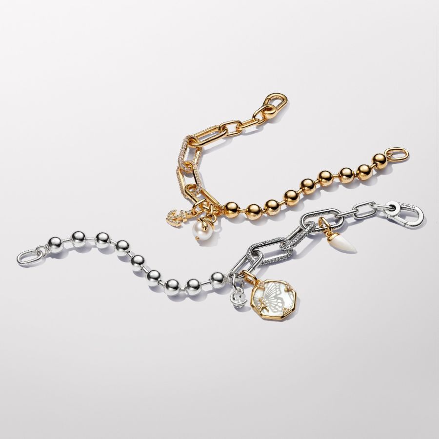 Pandora Me Mini-Charm-Anhänger Damen Haifischzahn Vergoldet 