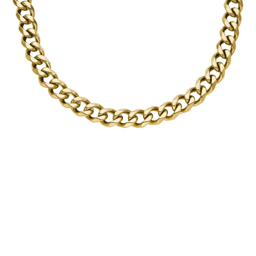 JF04612710 cm Edelstahl Chains 56 Goldfarben Bold Karat24 Fossil Halskette | Herren