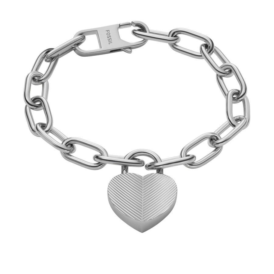 Fossil JF04659040 Armband Damen Harlow Linear Texture Herz 