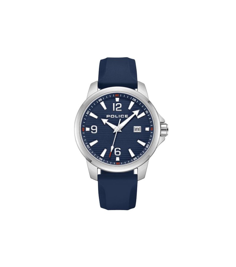 Police PEWJN0020901 Herren-Uhr Mensor Analog Quarz Silikon-Armband  