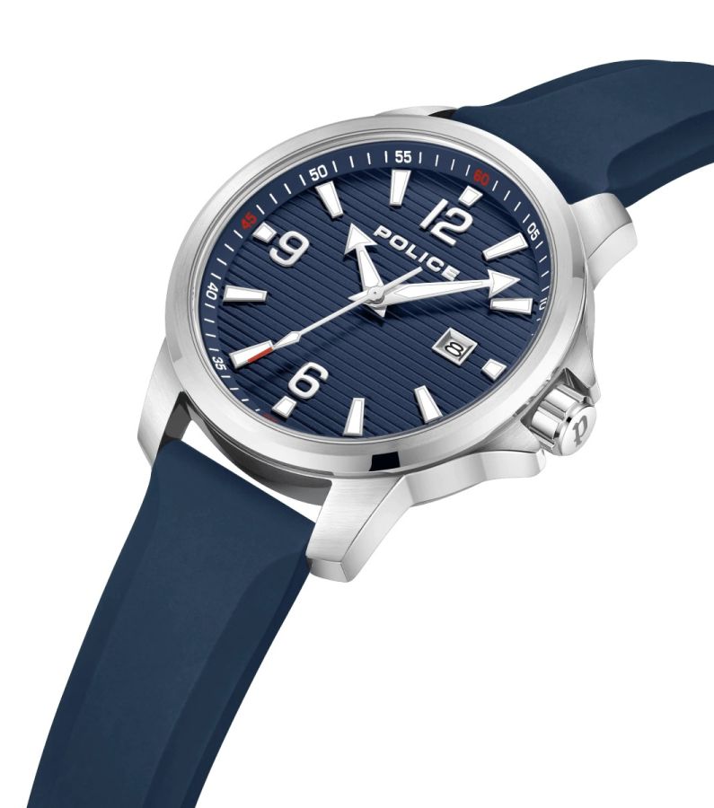 Police PEWJN0020901 Herren-Uhr Mensor Analog Quarz Silikon-Armband  