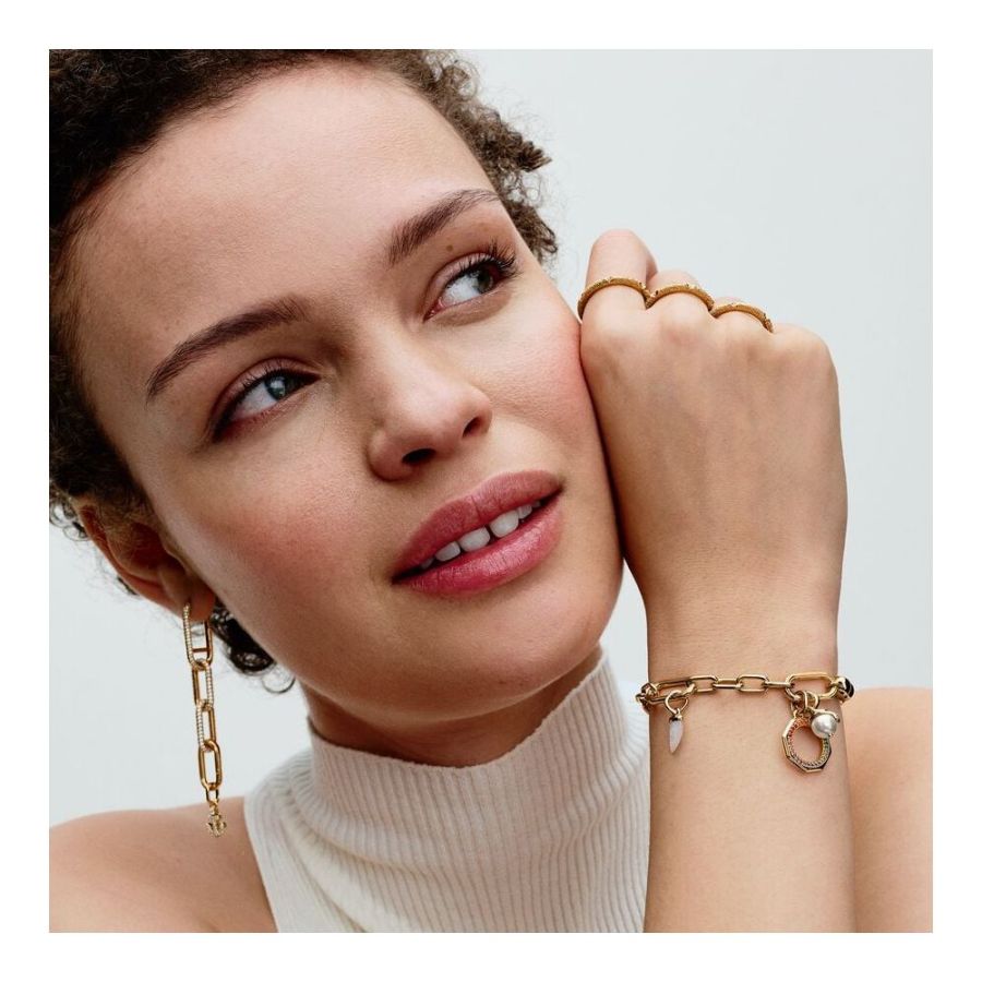 Pandora Me Mini-Charm-Anhänger Damen Haifischzahn Vergoldet 