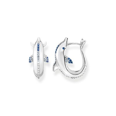 Thomas Sabo H2201-699-1 Ohrstecker Ohrringe Damen Blauer Stein  Sterling-Silber | Karat24