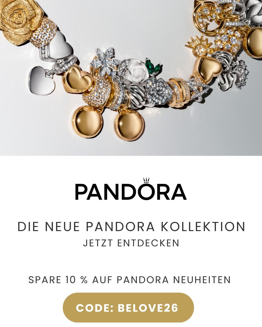 Pandora Kollektion mit 10 % Rabatt bei Karat24
